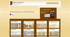 Desktop Screenshot of bibles-online.net