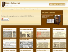Tablet Screenshot of bibles-online.net